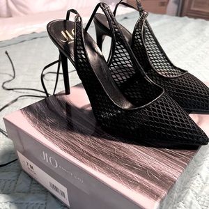 JLo Lace Up heels